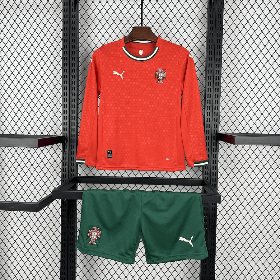 Conjunto infantil MANGA COMPRIDA vermelha home 2025
