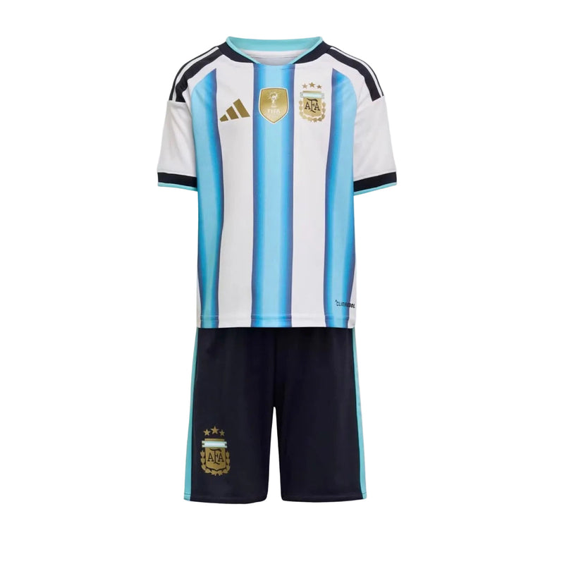 Conjunto infantil Seleção Argentina principal azul/branca MUNDIAL 2026