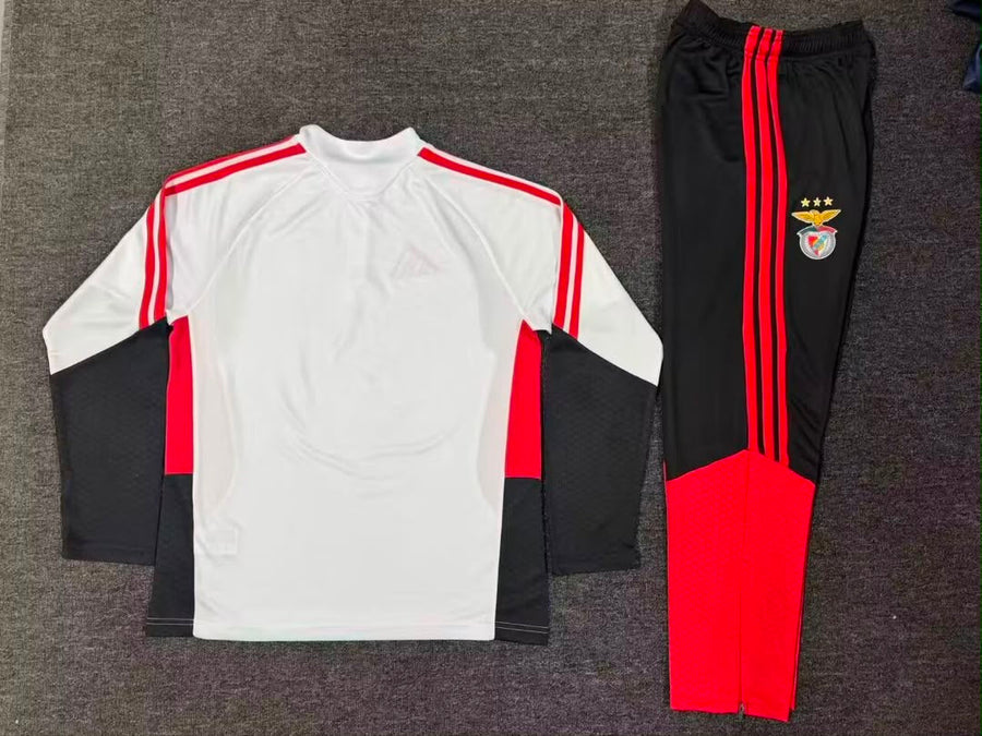 Fato de Treino branco, vermelho e preto 2026/27 Meio fecho