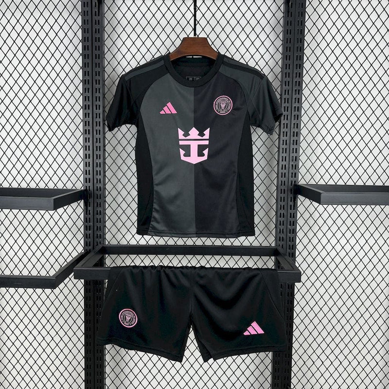 Conjunto Infantil Inter Miami home preta 2025/26