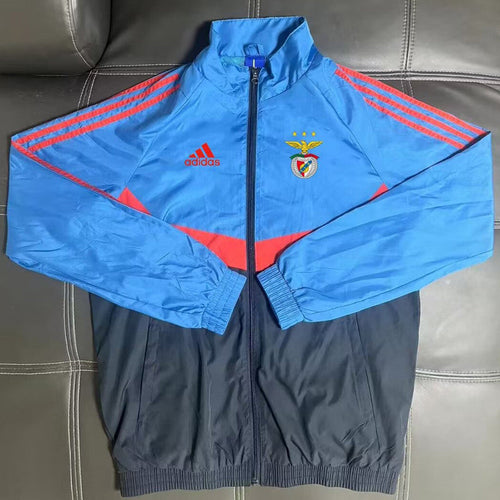 Casaco azul e preto 2026/27 fecho completo