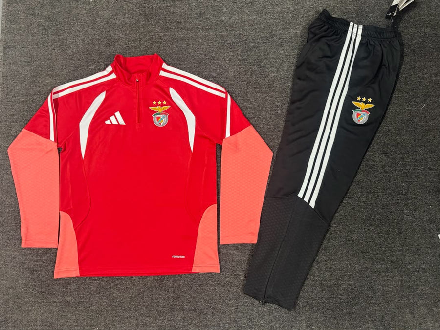 Fato de Treino vermelho e preto 2026/27 Meio fecho