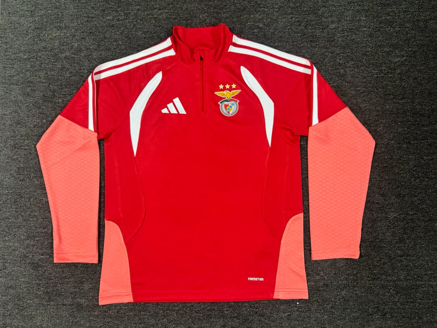 Fato de Treino vermelho e preto 2026/27 Meio fecho
