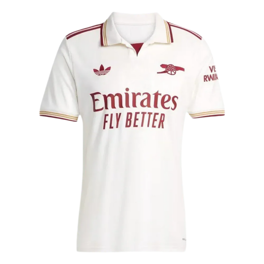 Camisola Arsenal terceiro equipamento branco 2025/26