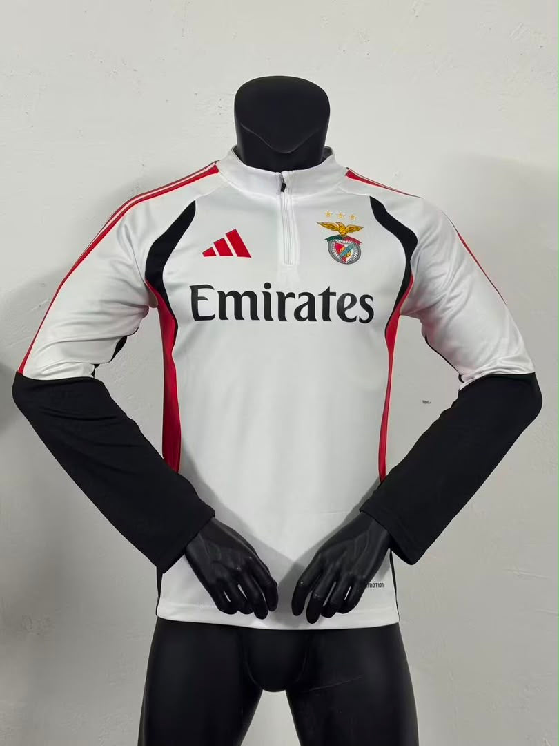 Fato de Treino branco, vermelho e preto 2026/27 Meio fecho