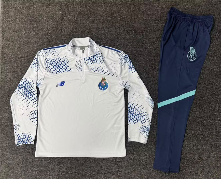 Fato de Treino azul e branco 2026/27 Meio fecho