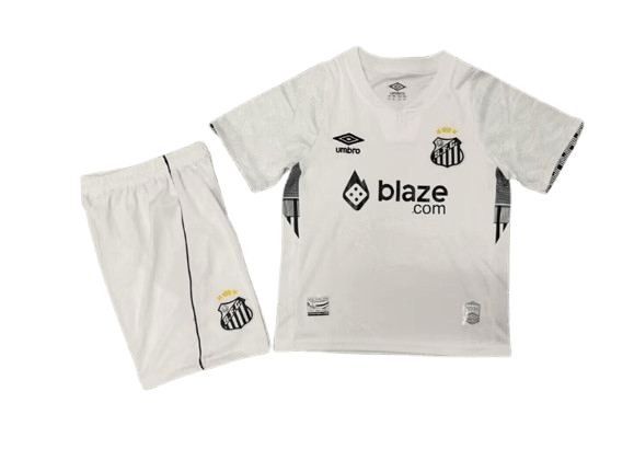 Conjunto Infantil Santos branco 2024/25 Home