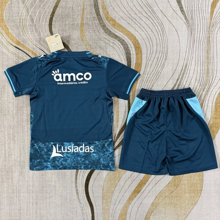 Conjunto infantil SC Braga terceiro azul 2026/27