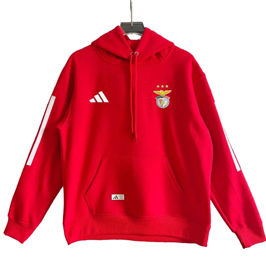 Sweat-shirt com capuz com riscas