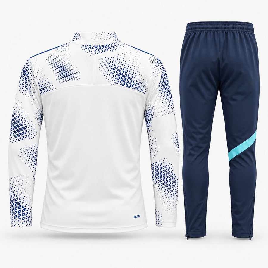 Fato de Treino azul e branco 2026/27 Meio fecho
