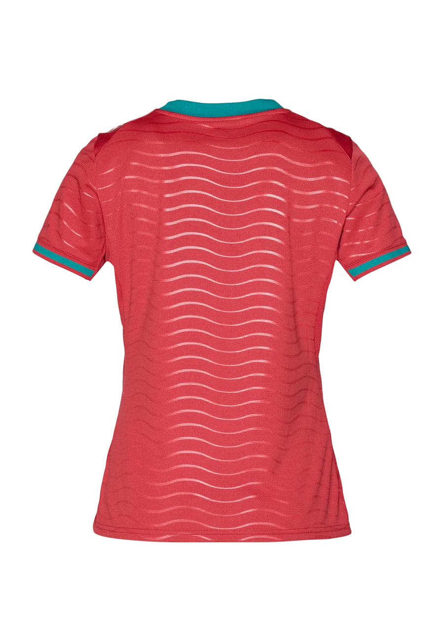 Camisola Feminina Seleção Portugal vermelha principal COPA DO MUNDO 2026