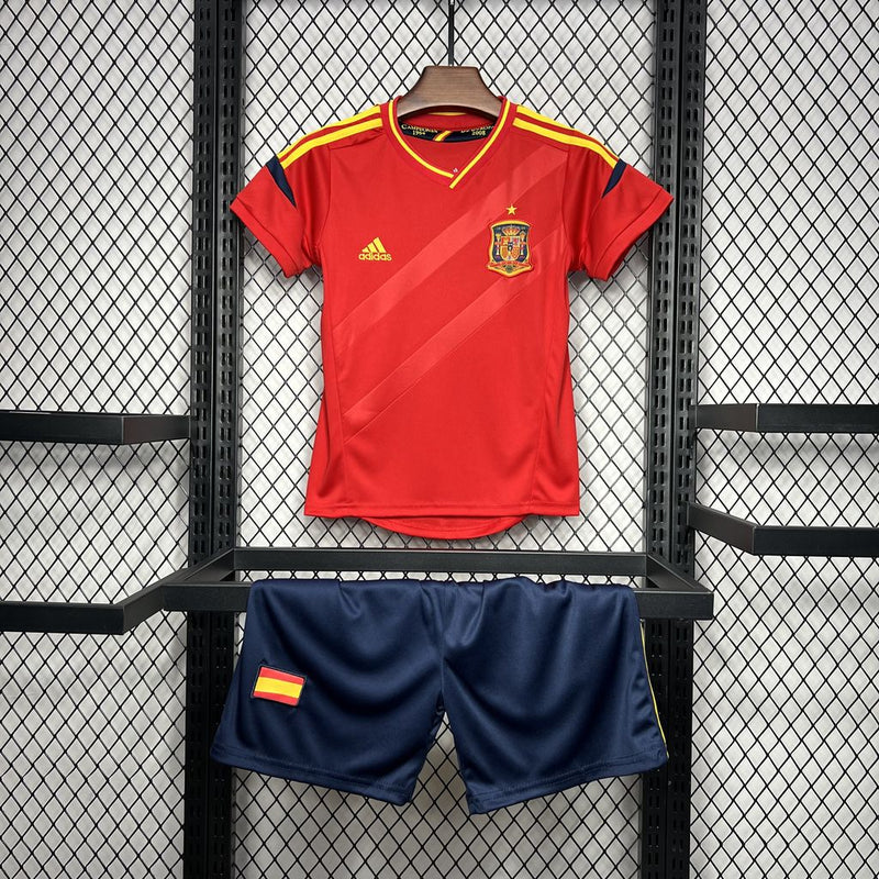 Conjunto Infantil Retrô Espanha Home 2012