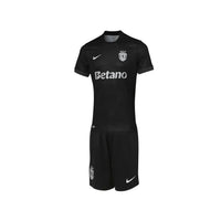 Conjunto infantil AWAY preto 2025/26