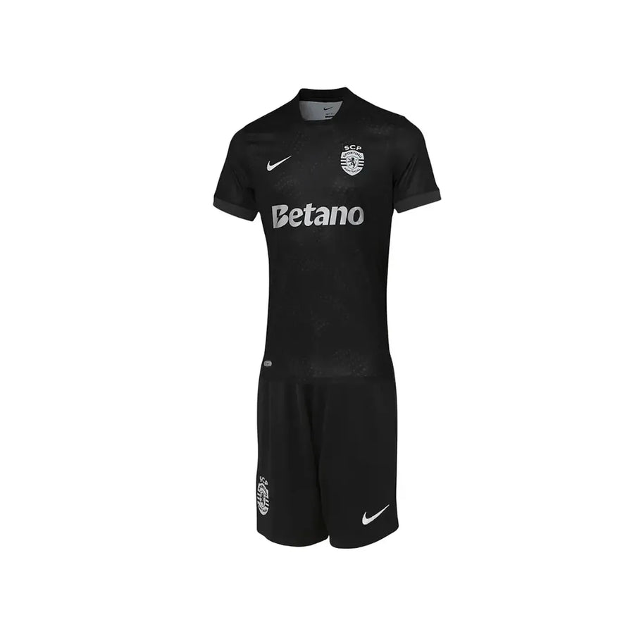 Conjunto infantil AWAY preto 2025/26