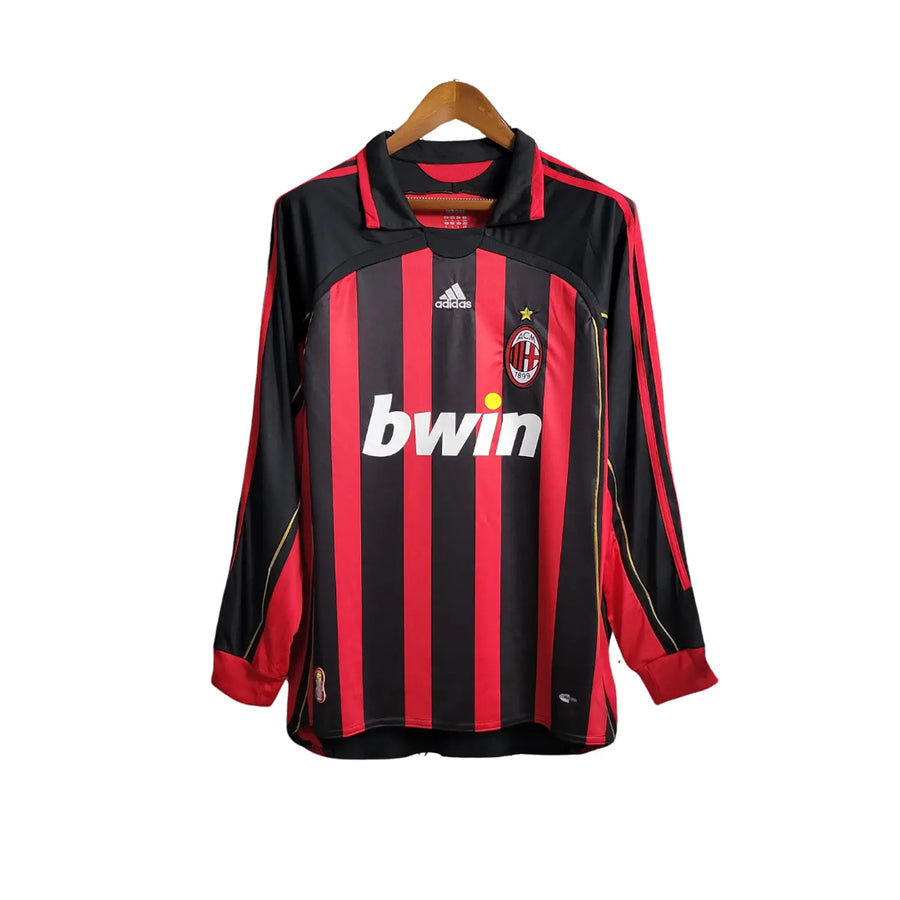 Camisola Milan Principal 06/07 Retro - Manga Comprida