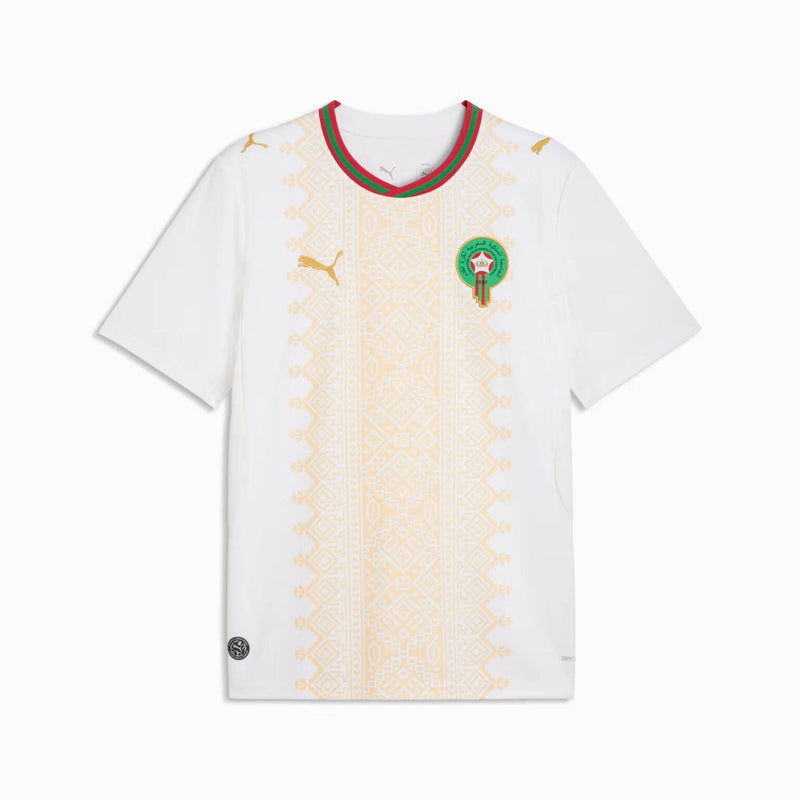 Camisola Seleção do Marrocos alternativa branca - Copa do Mundo 2026