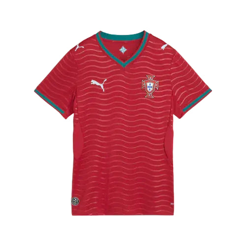 Camisola Feminina Seleção Portugal vermelha principal COPA DO MUNDO 2026