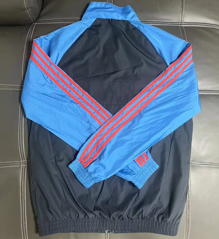 Casaco azul e preto 2026/27 fecho completo