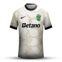 Camisola concept branca/dourada 2025/26