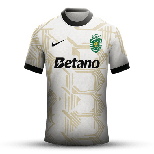 Camisola concept branca/dourada 2025/26