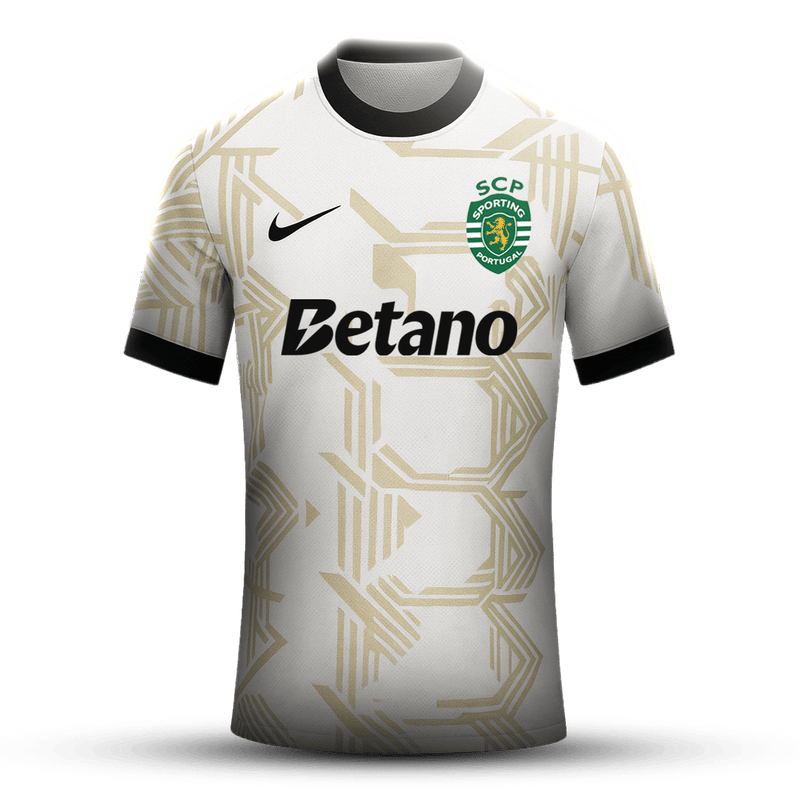 Camisola concept branca/dourada 2025/26