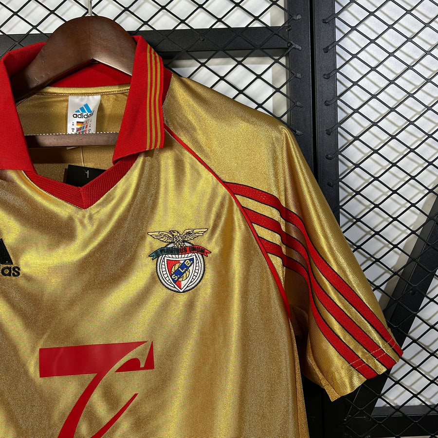 Camisola retro dourada alternativa 98/99