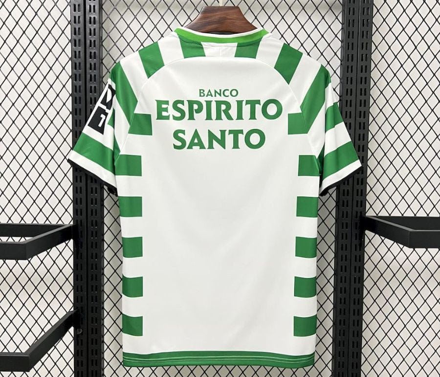 Camisola retro principal 2003/04 verde e branca