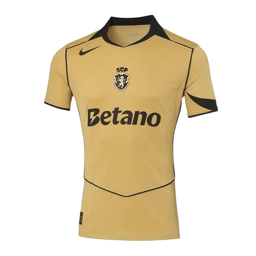 Camisola Sporting alternativa TOTAL 90 dourada 2026/27