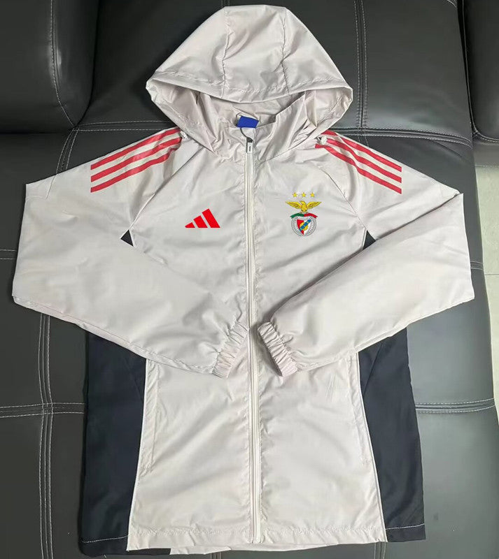 Casaco branco 2026/27 fecho completo