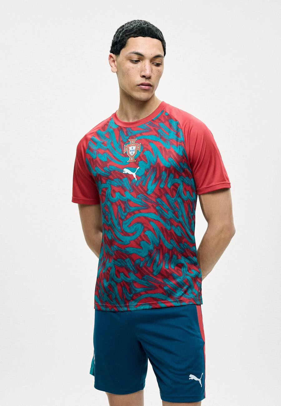 Camisola Portugal pré jogo l 2026/27 - vermelha e verde