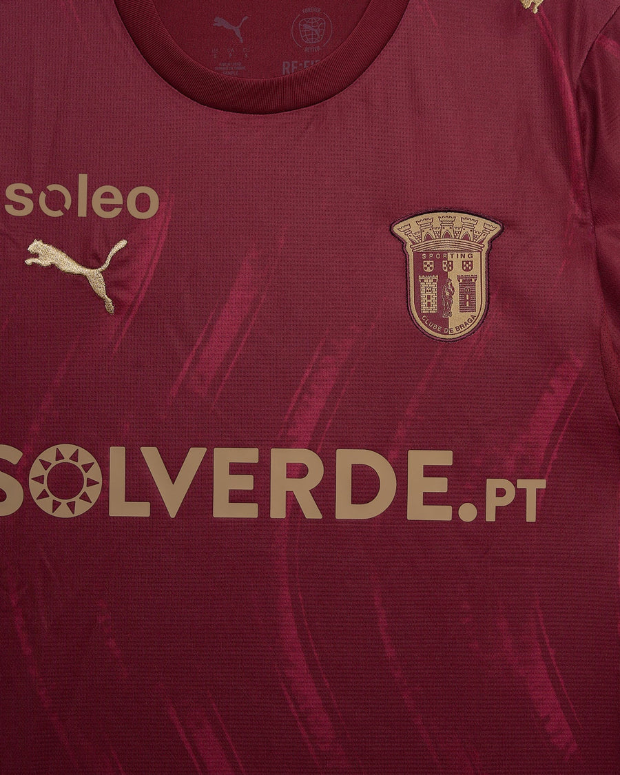 Camisola SC Braga bordô alternativa 2026/27