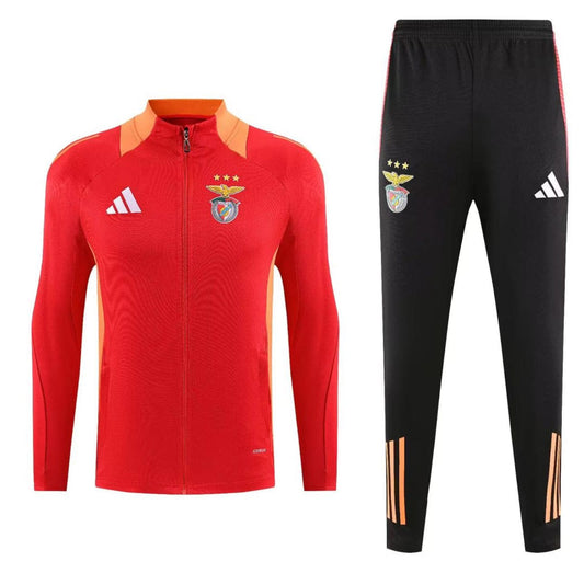 Fato de Treino vermelho e laranja 2025/26 fecho completo