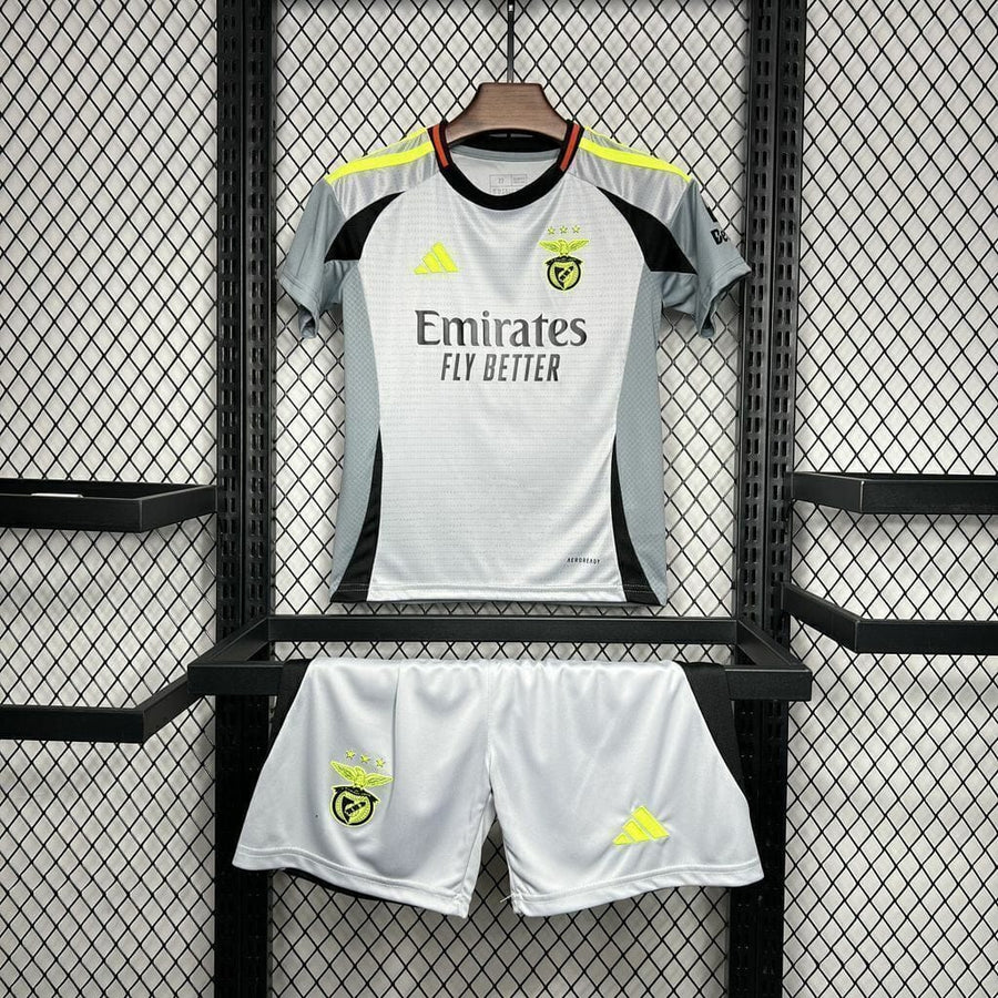Conjunto infantil terceiro equipamento 2024/25 cinza