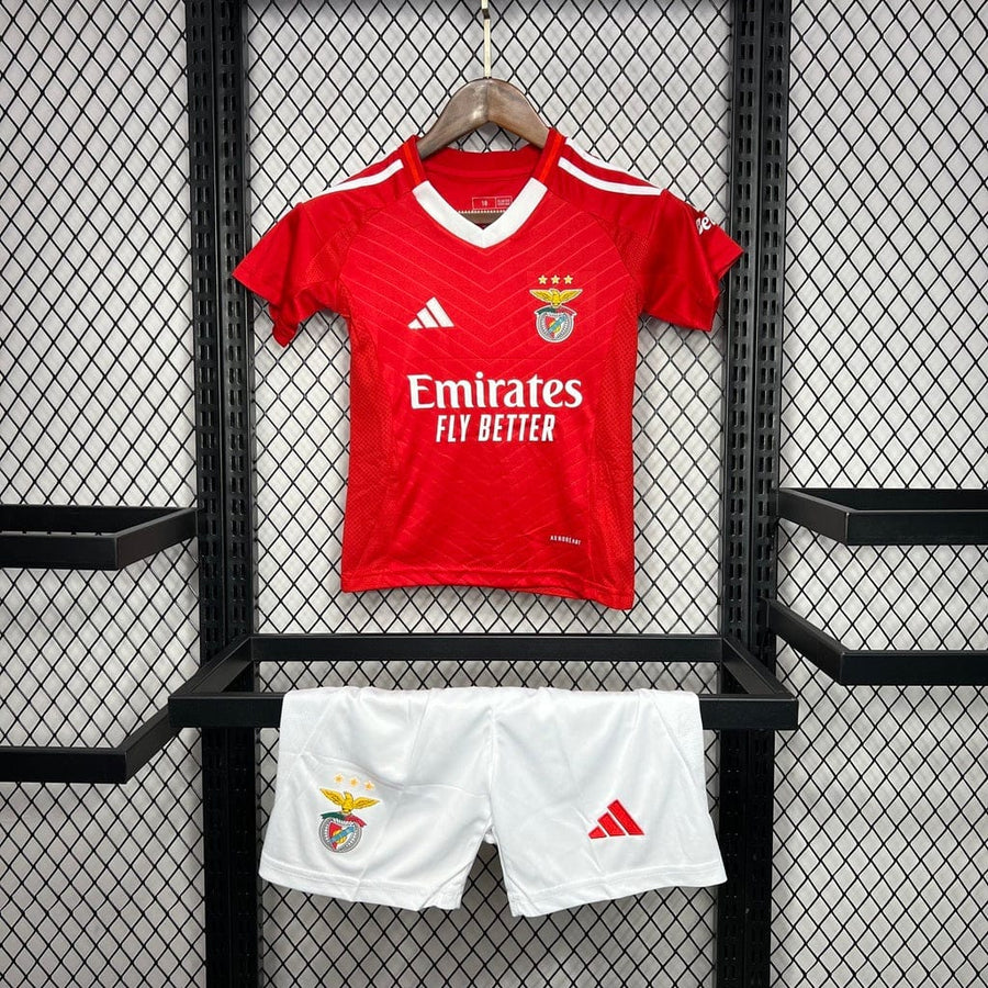 Conjunto infantil principal 2024/25 vermelho