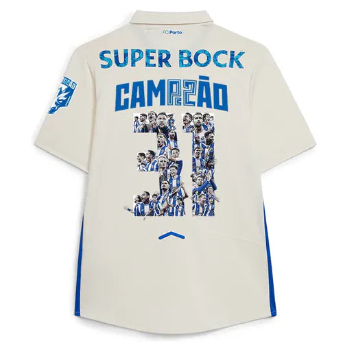 Camisola Porto CAMPEÕES 31 terceiro equipamento branco 2025/26