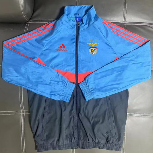 Casaco azul e preto 2026/27 fecho completo