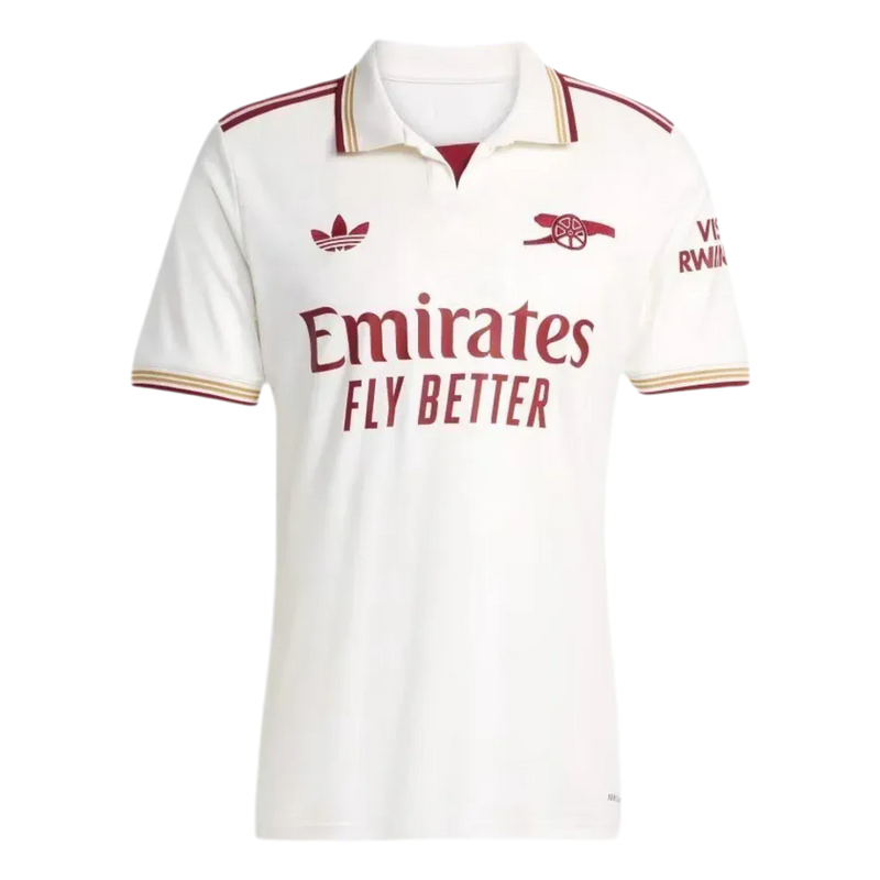 Camisola Arsenal terceiro equipamento branco 2025/26