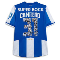 Camisola Porto CAMPEÕES 31 primeiro equipamento azul e branco 2025/26