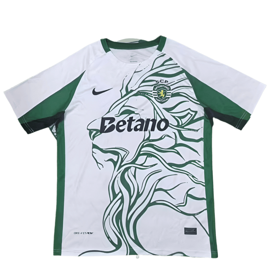Camisola leão concept branca e verde 2025/26