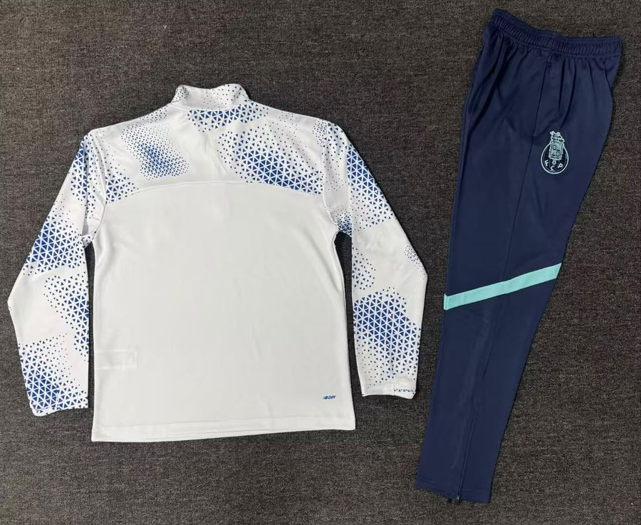 Fato de Treino azul e branco 2026/27 Meio fecho