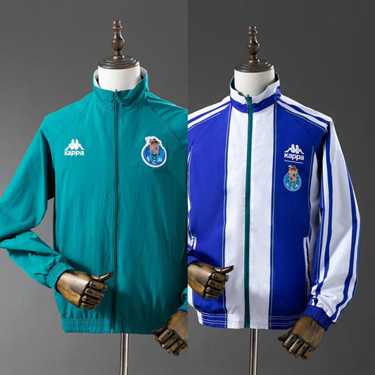 Casaco dupla face verde 2025/26 fecho completo