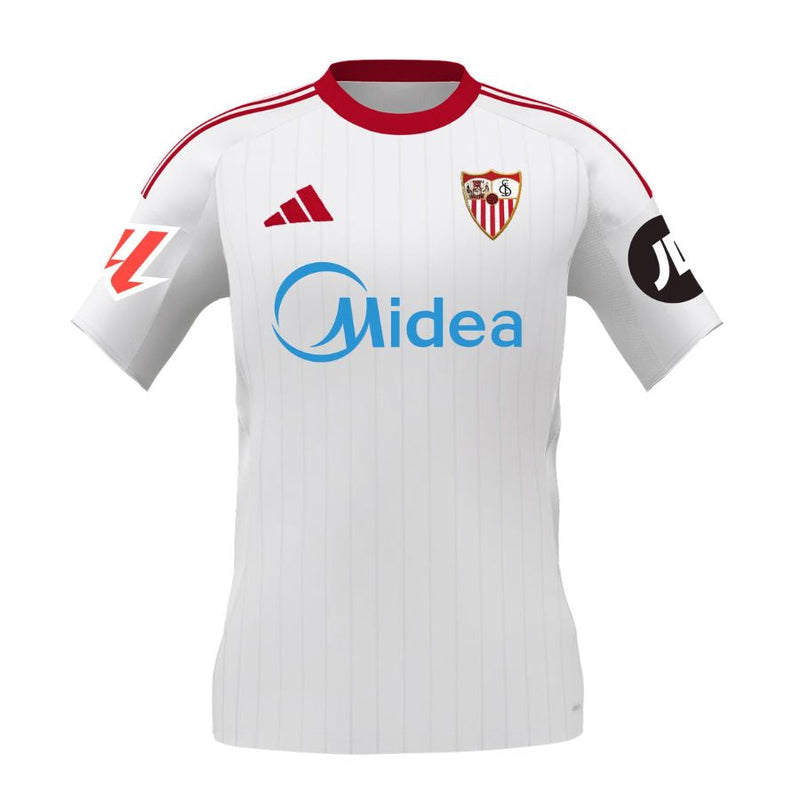 Camisola Sevilla principal branca 2025/26