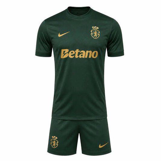 Conjunto infantil Sporting comemorativa 120 anos verde 2026/27