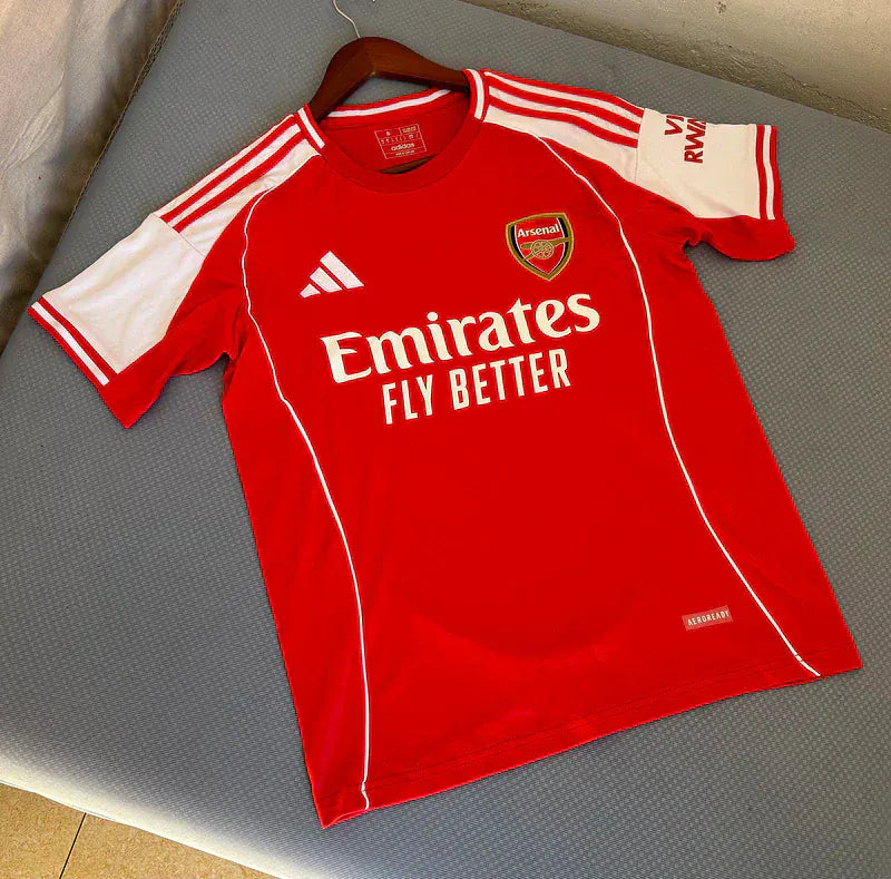 Camisola Arsenal principal vermelha 2025/26