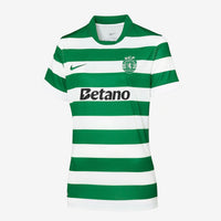 Camisola FEMININA principal 2025/26 verde e branca