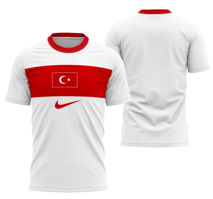 Camisola Seleção da Turquia alternativa branca - Copa do Mundo 2026