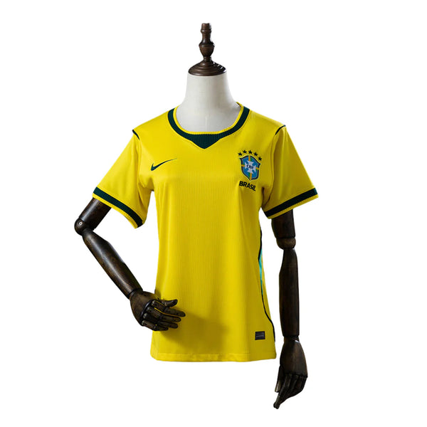 Camisola Brasil FEMININA principal Copa do Mundo 2026 - amarela