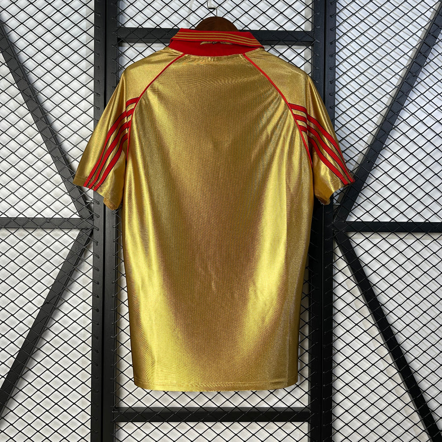 Camisola retro dourada alternativa 98/99