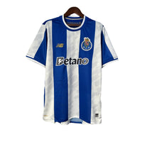 Camisola primeiro equipamento azul/branco 2025/26 Emblema bordado