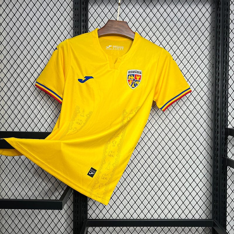 Camisola Seleção Romania l - 24/25 - Amarelo